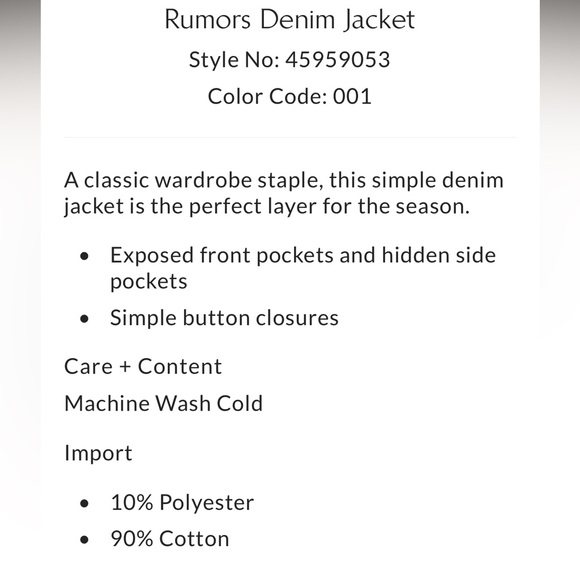 Free People Rumors Denim Jacket-Blk-XS-NWT - Picture 7 of 9